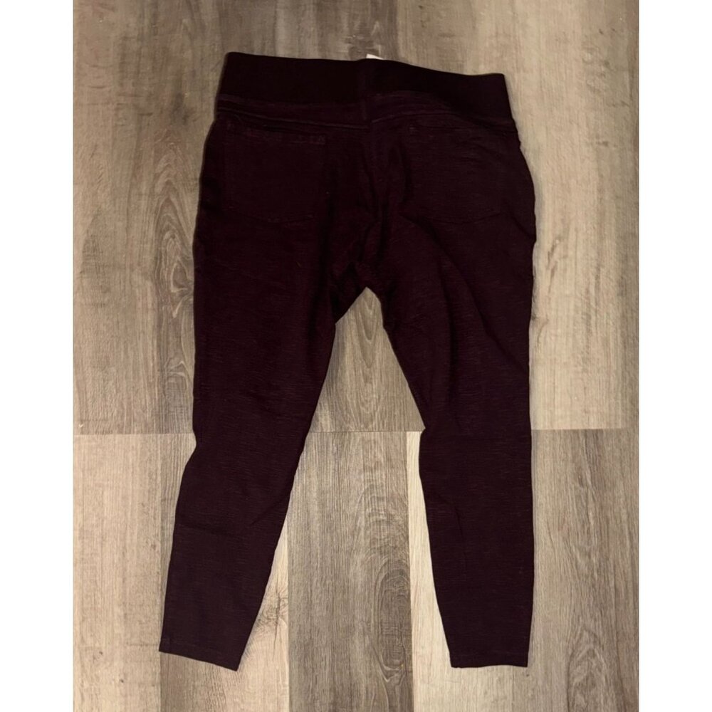 Matty M Womens Burgundy Leggings Size XL - Picture 3 of 6